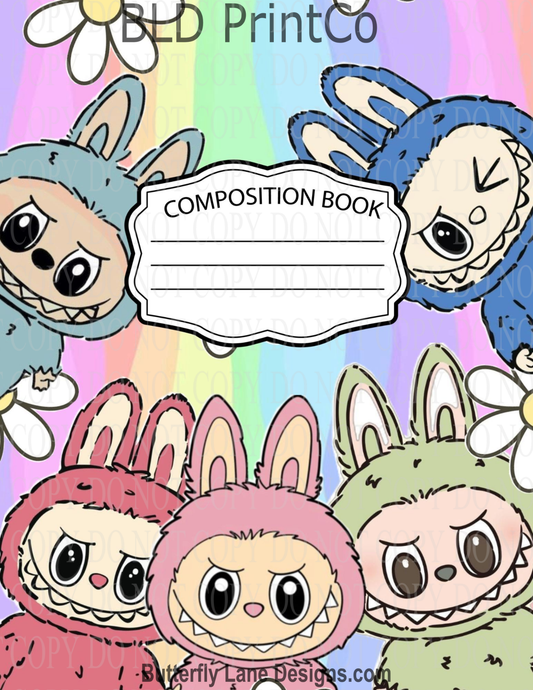 Rainbow Monster Gang | Composition Notebook Cover | C111