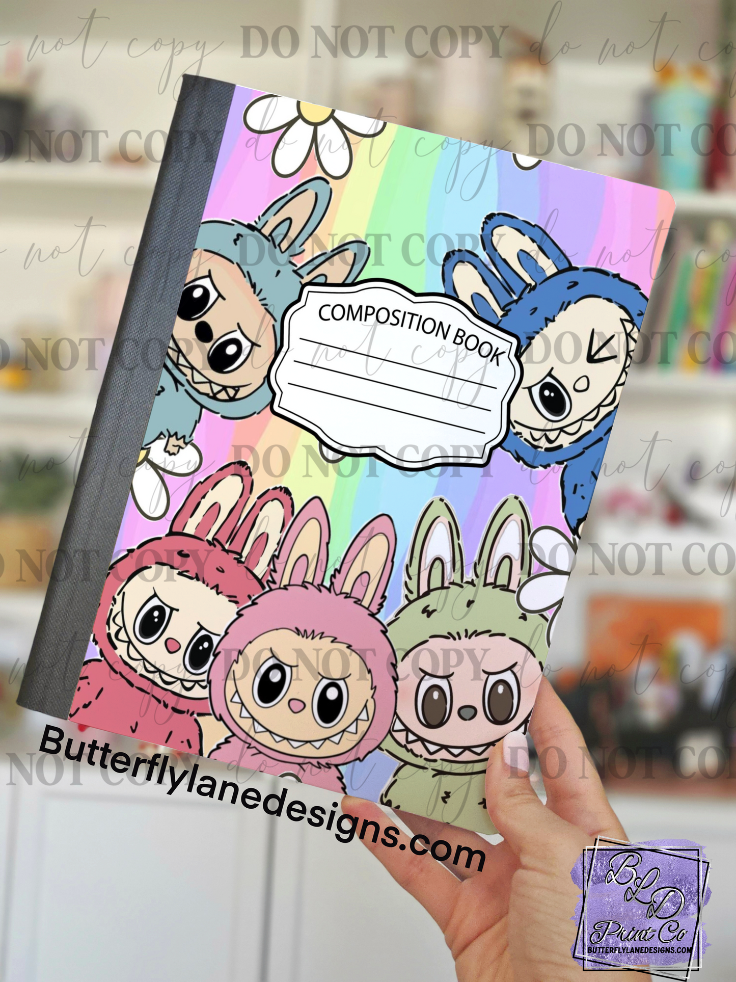 Rainbow Monster Gang | Composition Notebook Cover | C111
