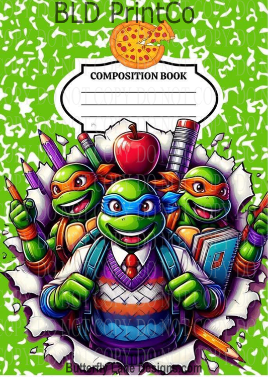 Hero Turtles| Composition Notebook Cover | C114