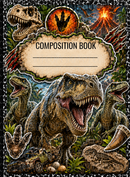 Dinosaur Park Adventure | Composition Notebook Cover | C119