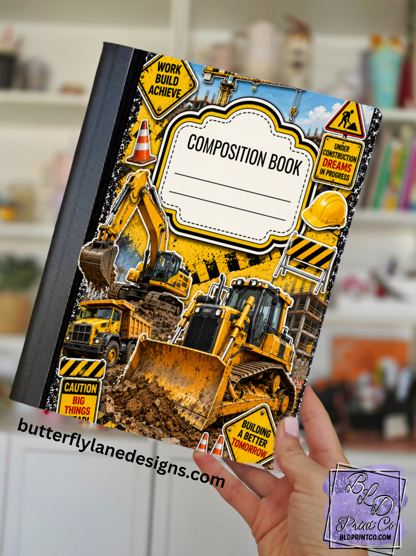 Construction Crew Heavy Equipment | Composition Notebook Cover | C125