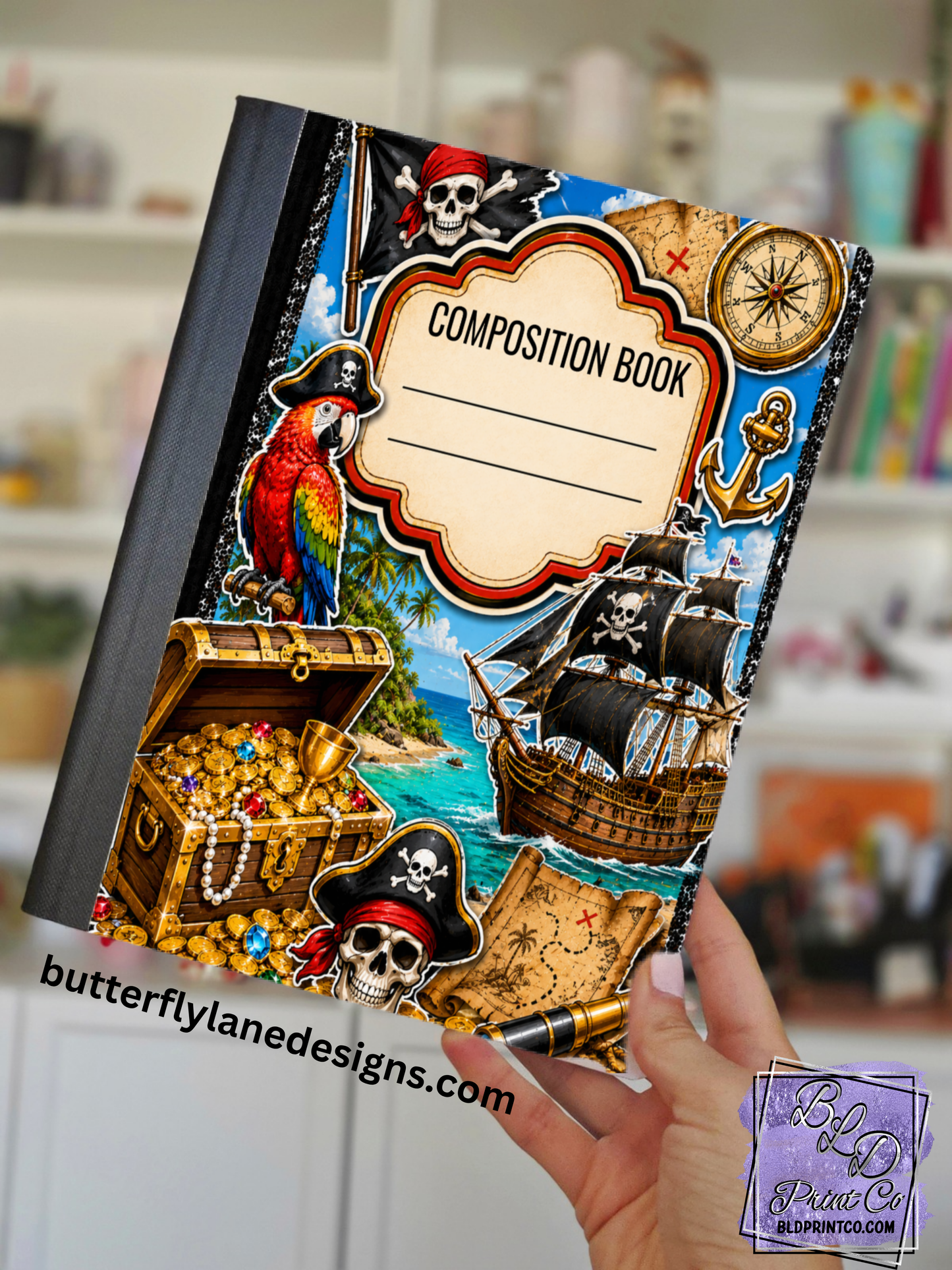 Pirate Treasure Adventure | Composition Notebook Cover | C127