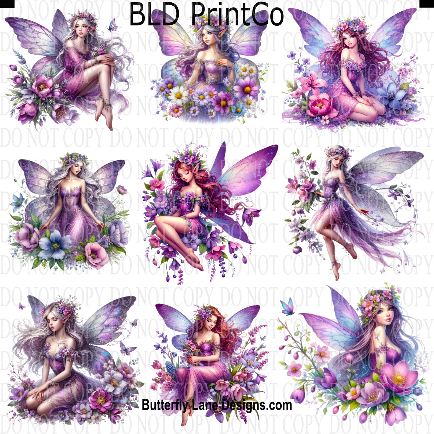 CAPS 21 Magical Purple Fairies