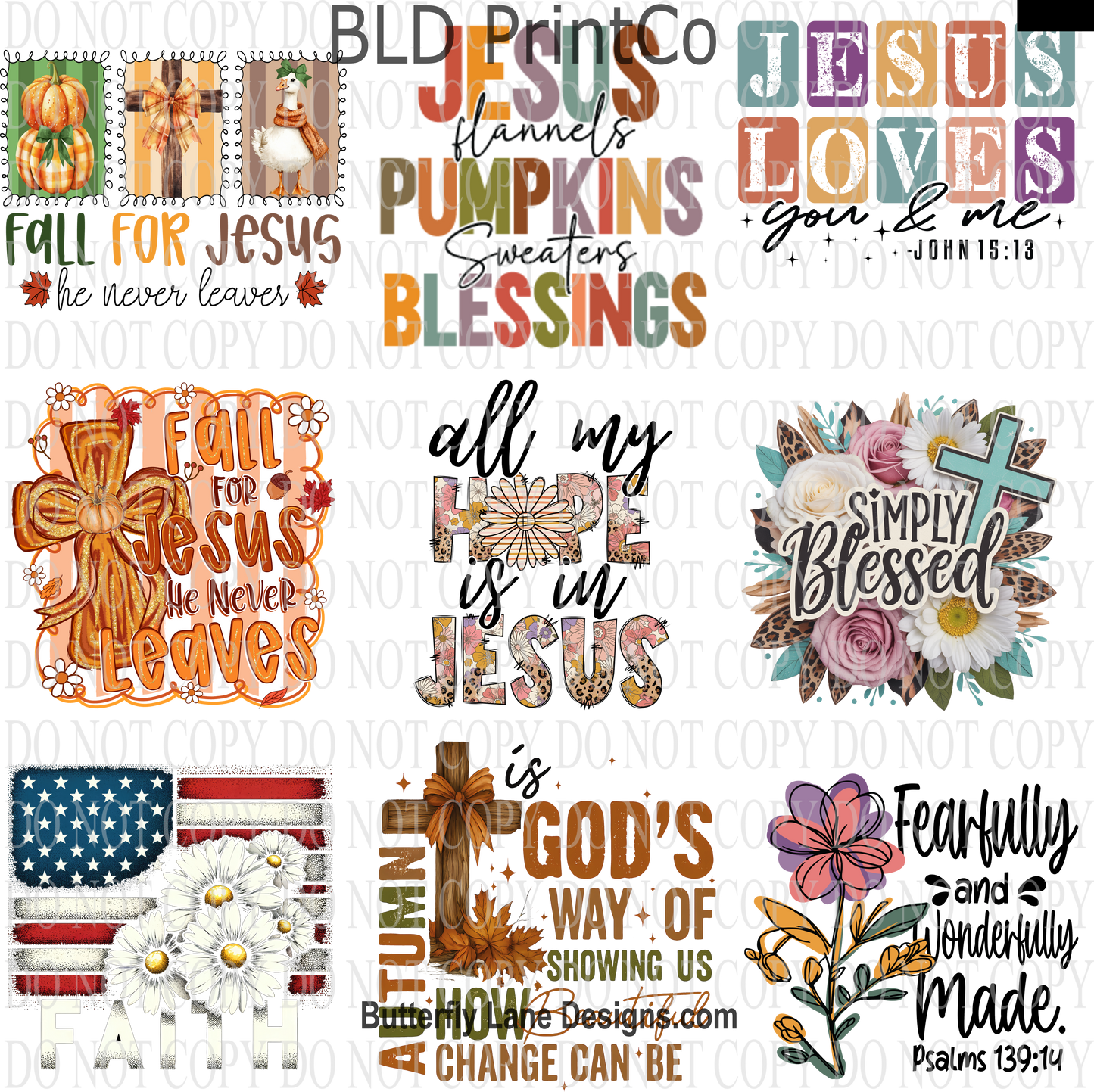 CAPS 52 Religious Set 2 UV DTF