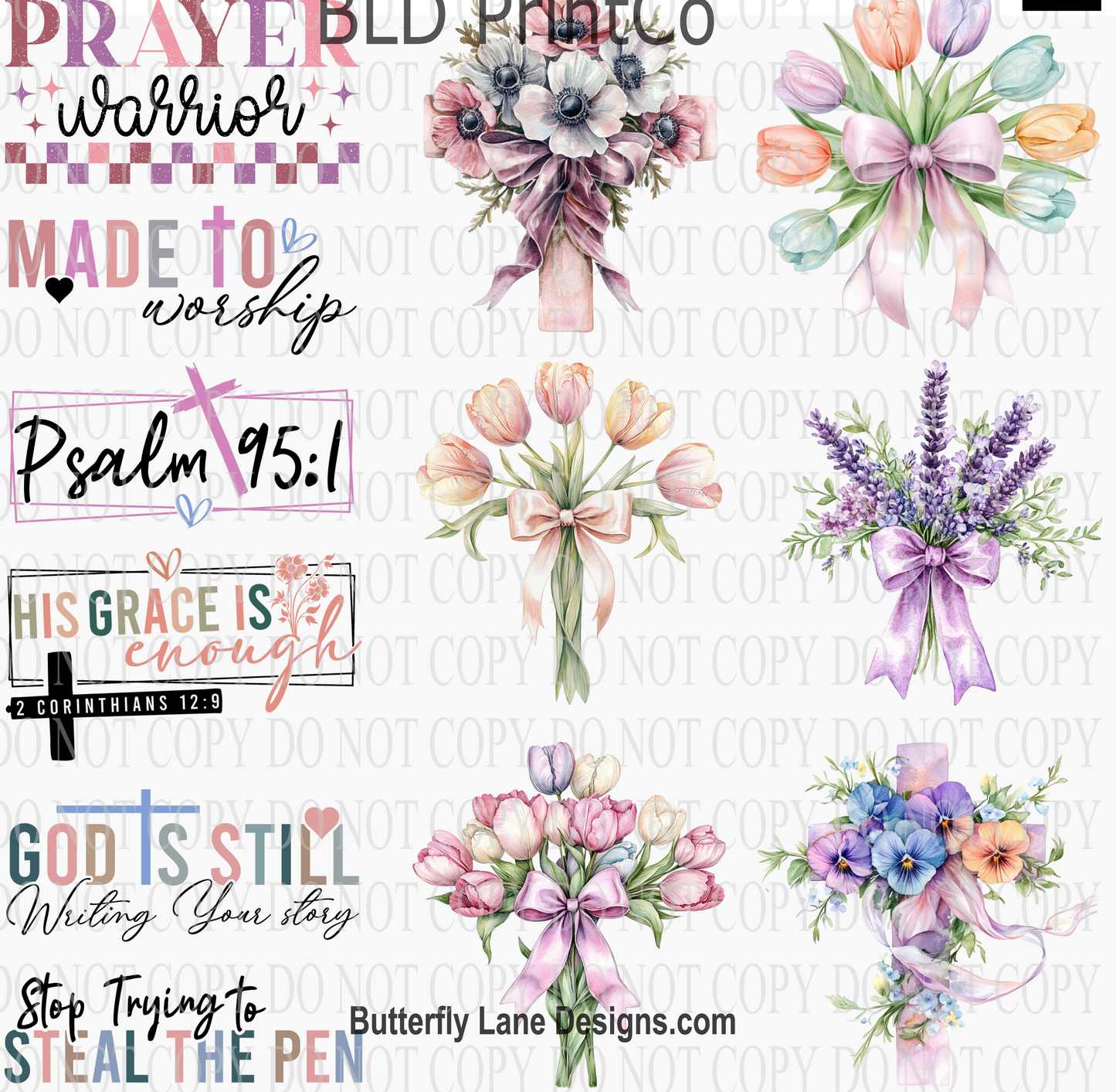 CAPS 52 Religious Set 3 UV DTF
