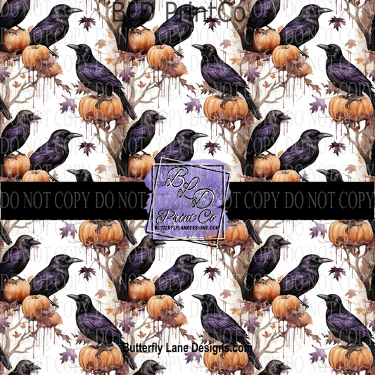 Crows & Pumpkins    PV 715    Patterned Vinyl