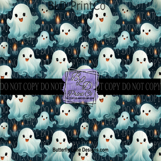 Cute & Spooky Ghost -Halloween PV 707    Patterned Vinyl
