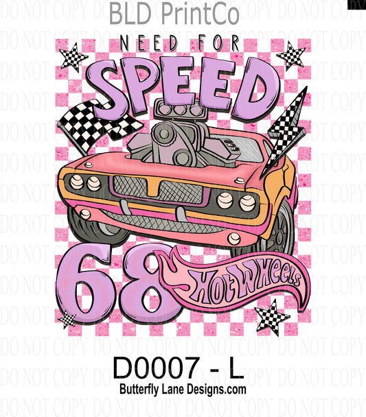 D0007 Need for speed- Pink