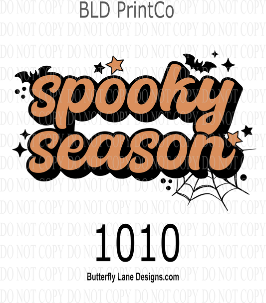 D 1010 Orange & Black_Spooky Season Text