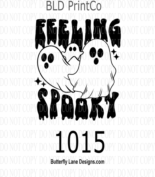 D 1015 Feeling Spooky Black & White