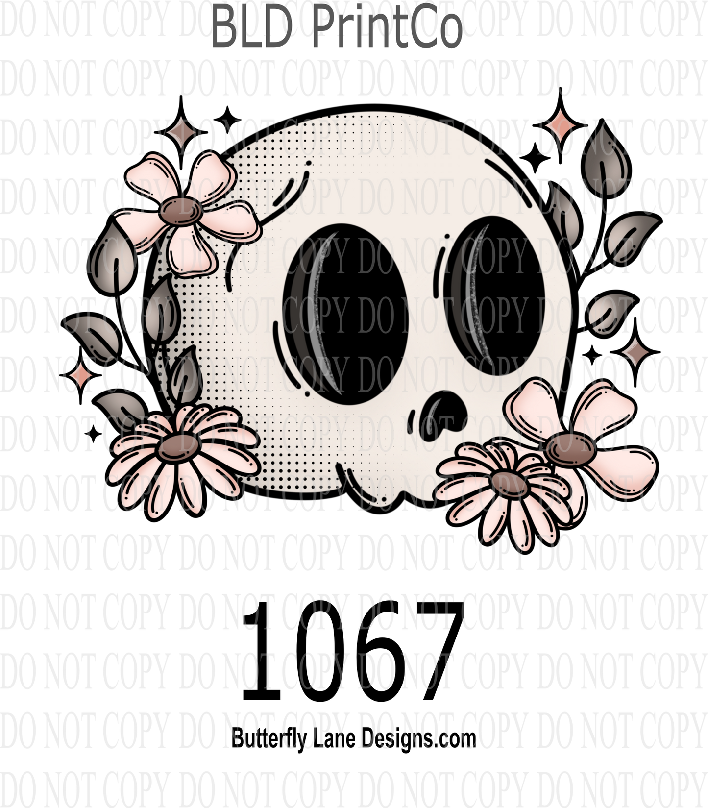 D 1067 Floral_skelly