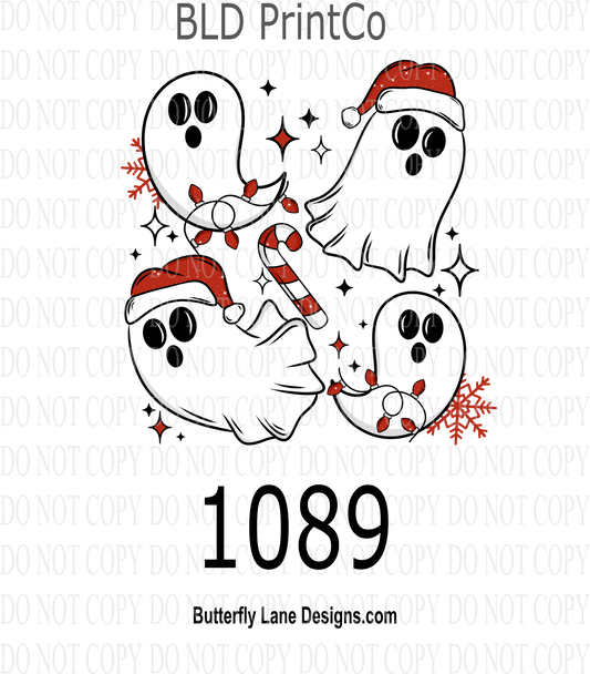 D 1089 Christmas ghosties