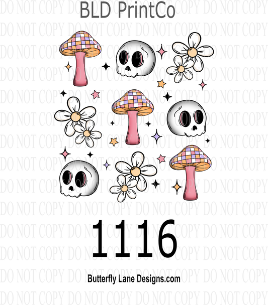 D 1116 Shrooms_skull_grid