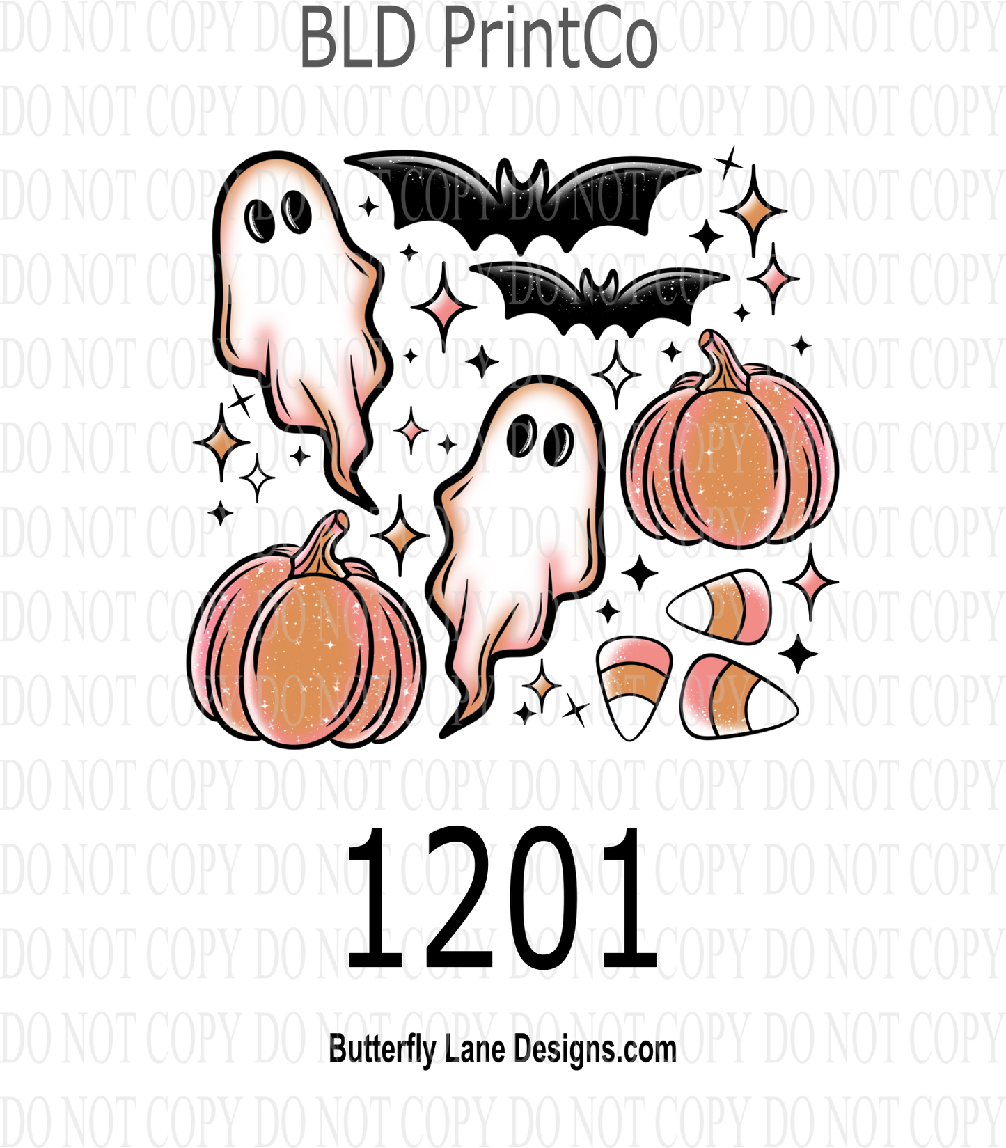 D1201 Spooky Ghost Collage