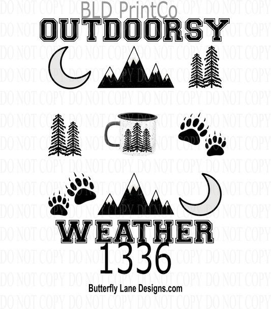 D1336 Outdoorsy Weather