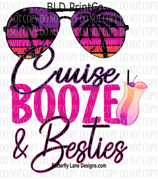 D1566 Cruise-booze-Besties - Pink