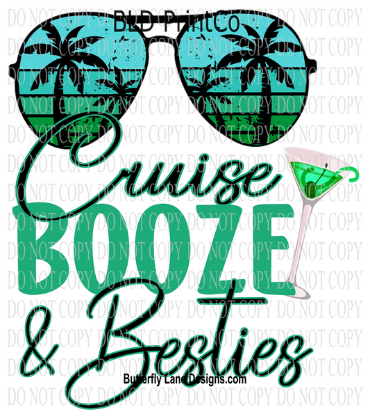 D1567 Cruise-booze-Besties - Teal