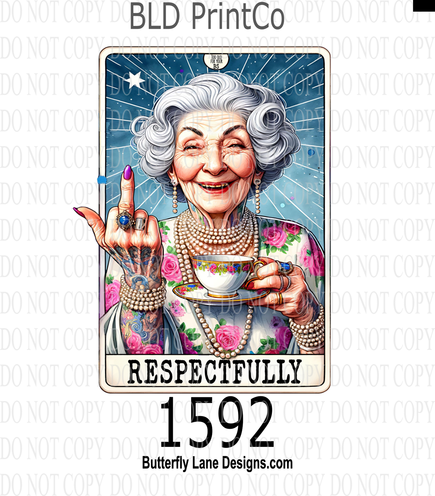 D1592 Respectfully-F'U Tarot
