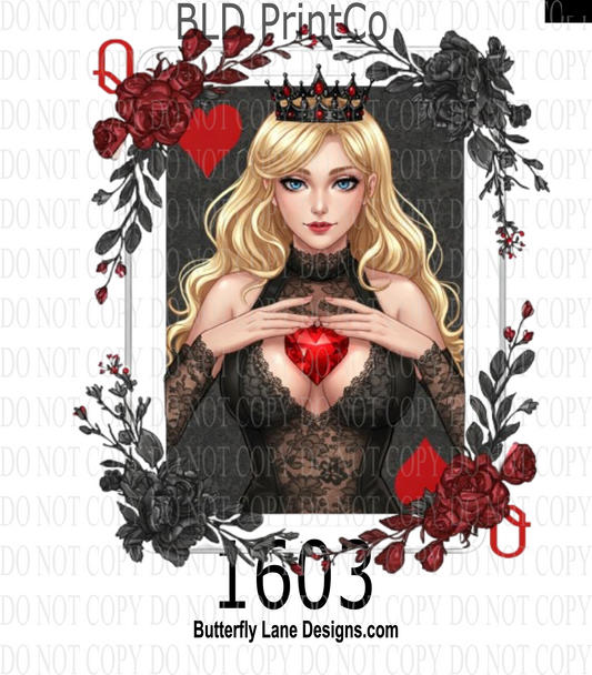 D1603 Blonde Queen of Hearts
