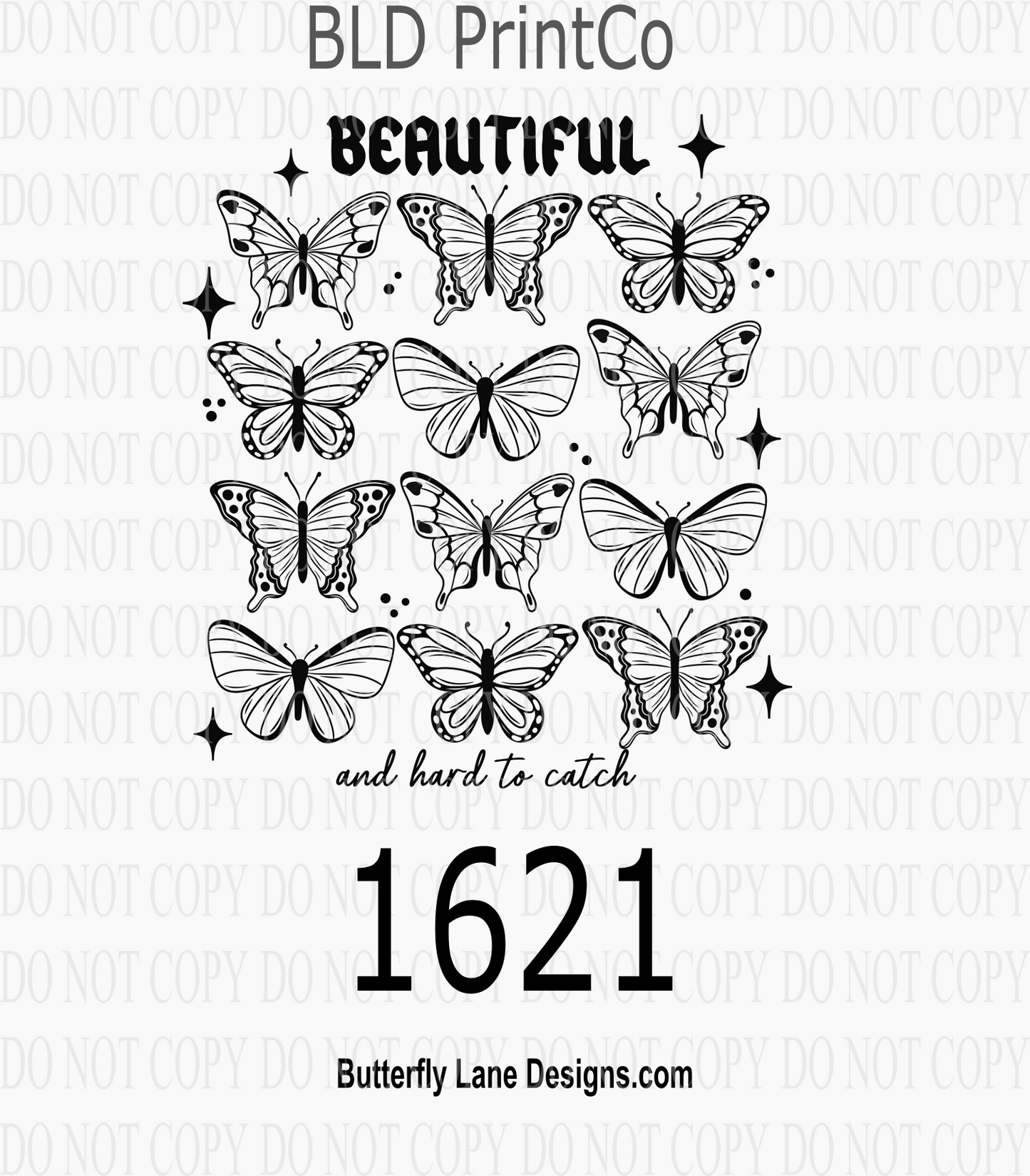 D1621 Beautiful and hard to catch - Black