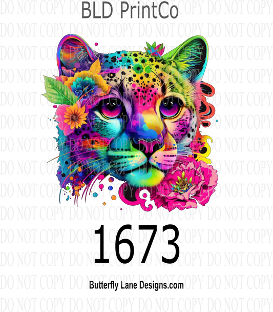 D1673 Neon Leopard