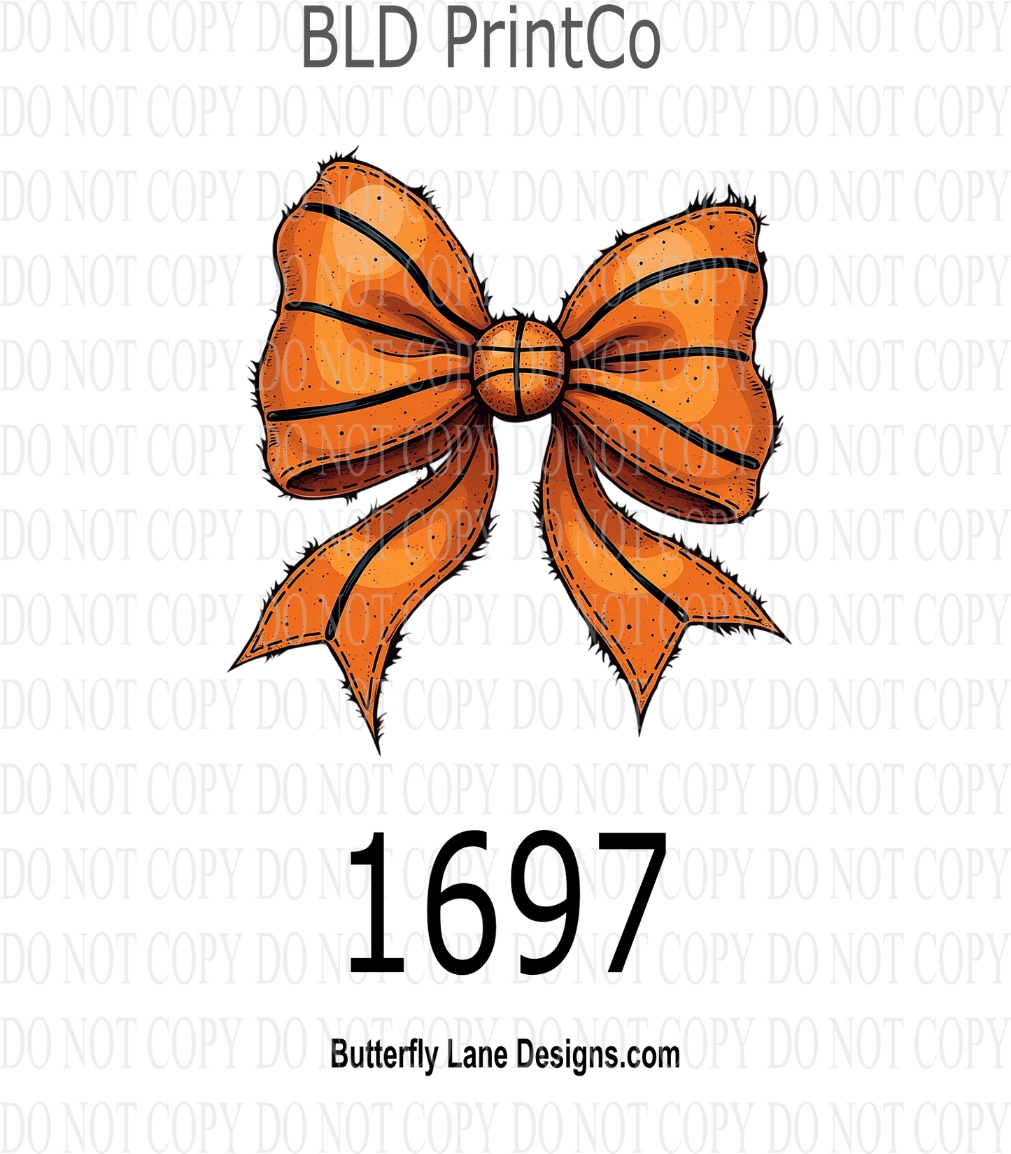 D1697 Basketball Coquette Bow
