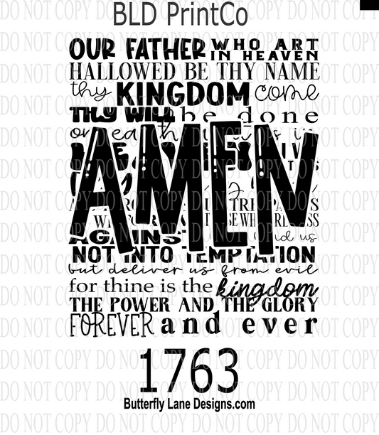 D1763 Amen-Religious
