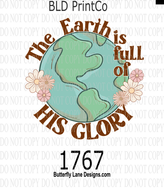 D1767 The earth is full of HIS GLORY