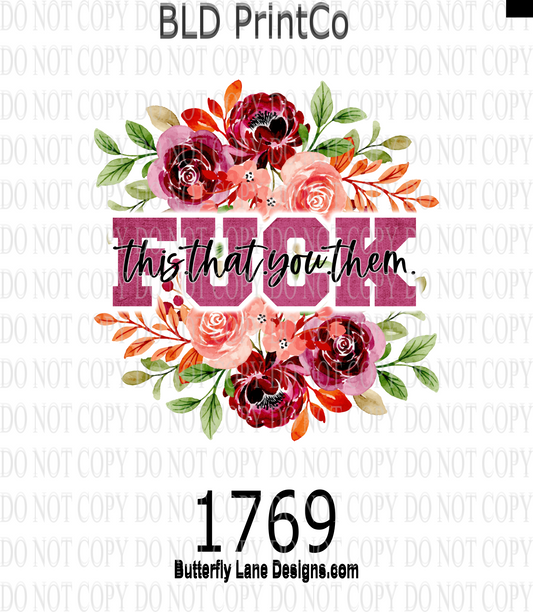 D1769 F' This, That, You, Them- Red & Peach
