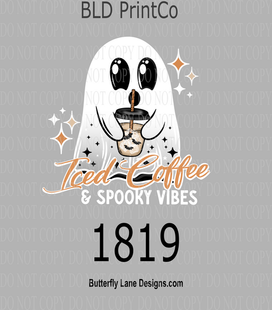 D1819 Iced Coffee Ghostie White text