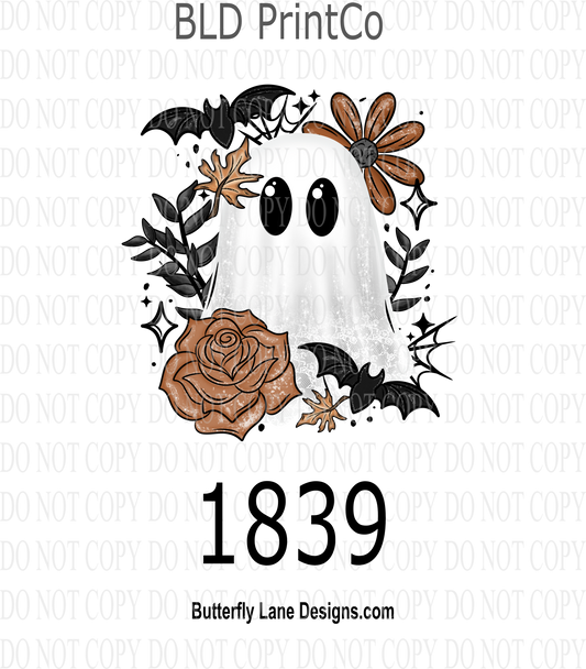 D1839 Orange_Floral_Ghost