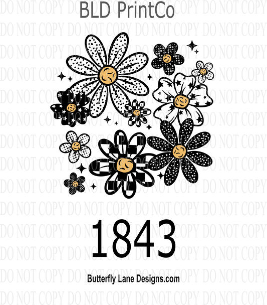 D1843 Patterned_Daisys_Collage