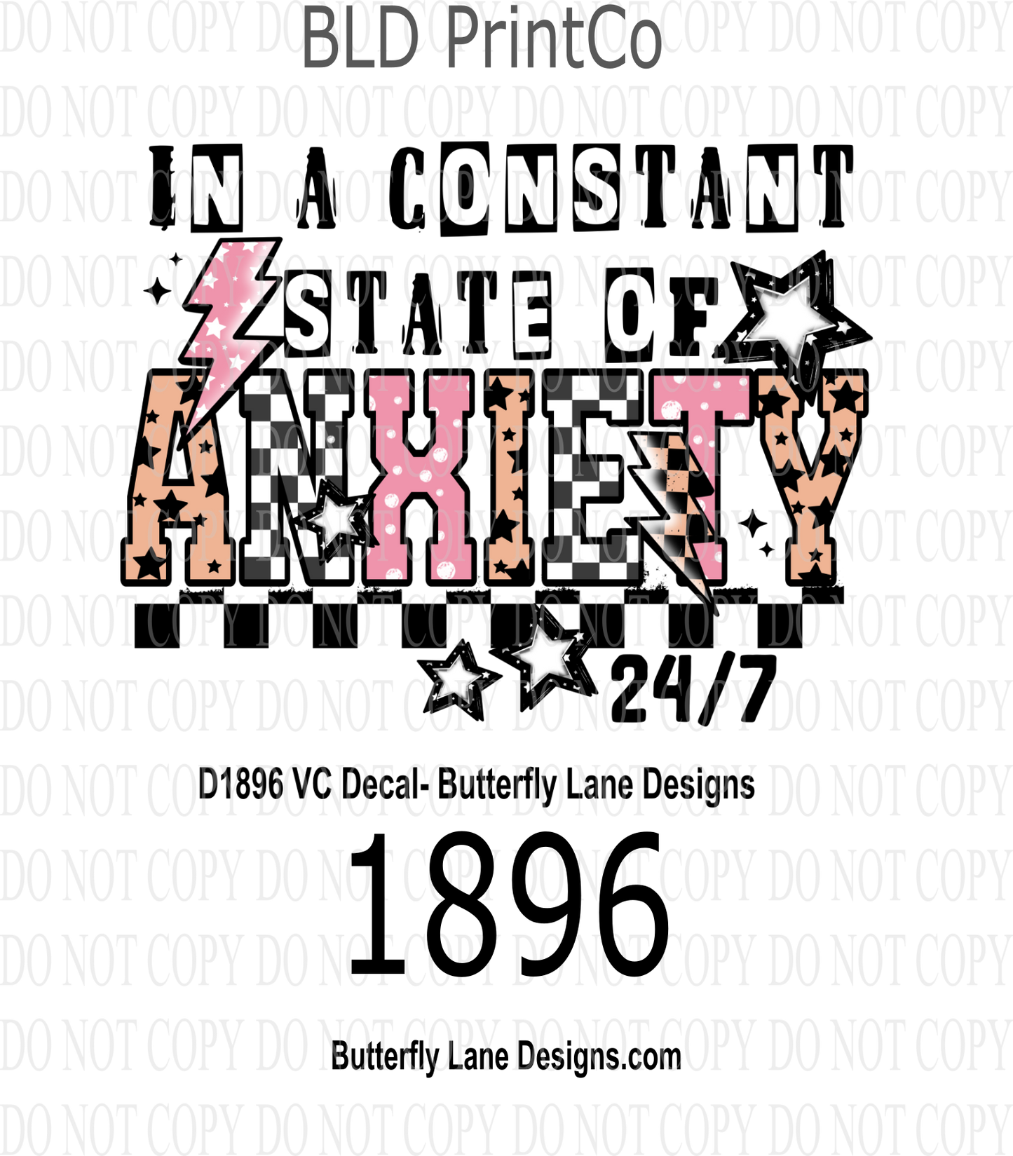 D1896 Constant state of anxiety