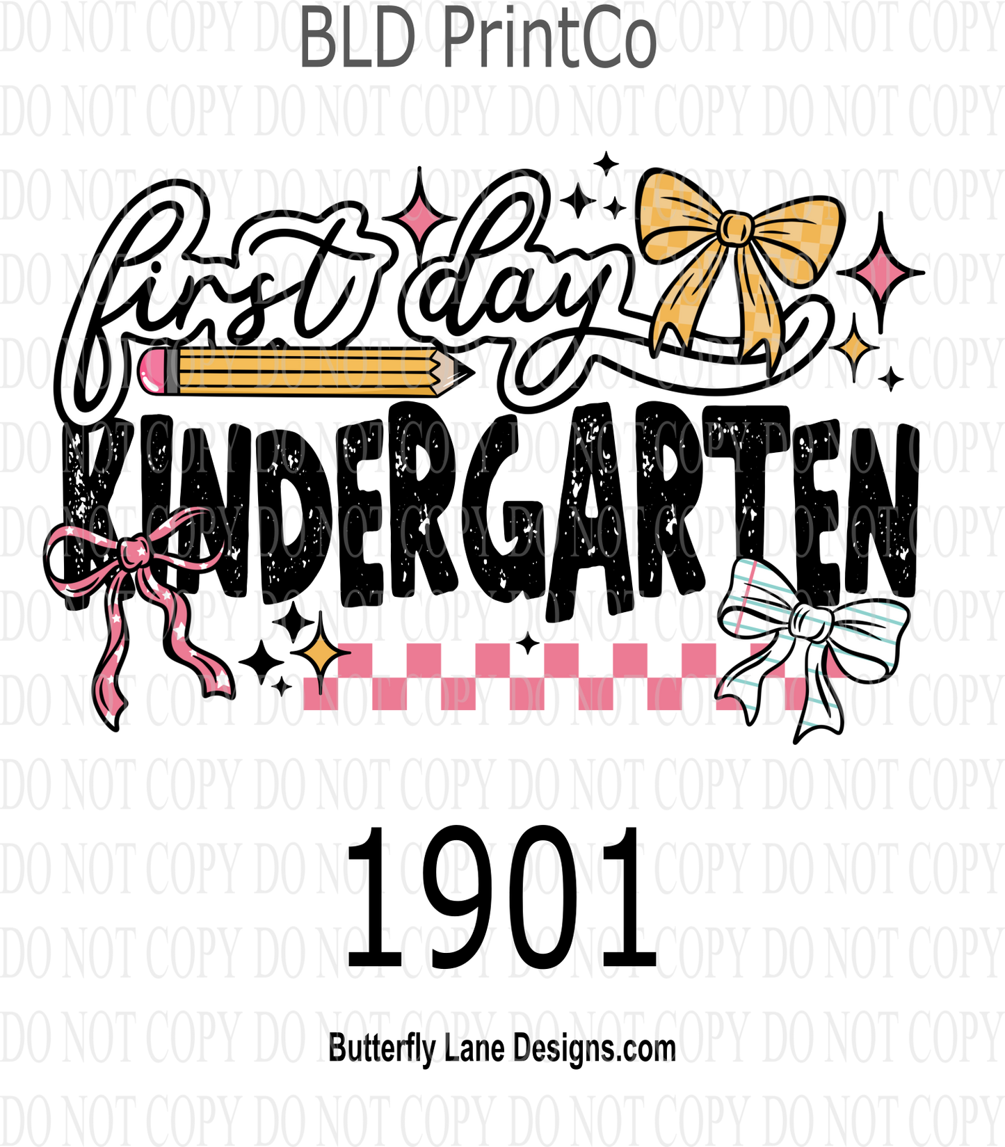 D1901 First Day Kindergarten