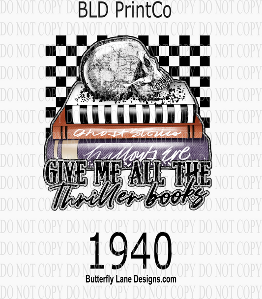 D1940 Give me all the thriller books