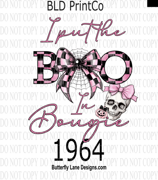 D1964  I put the BOO in bougie-skull