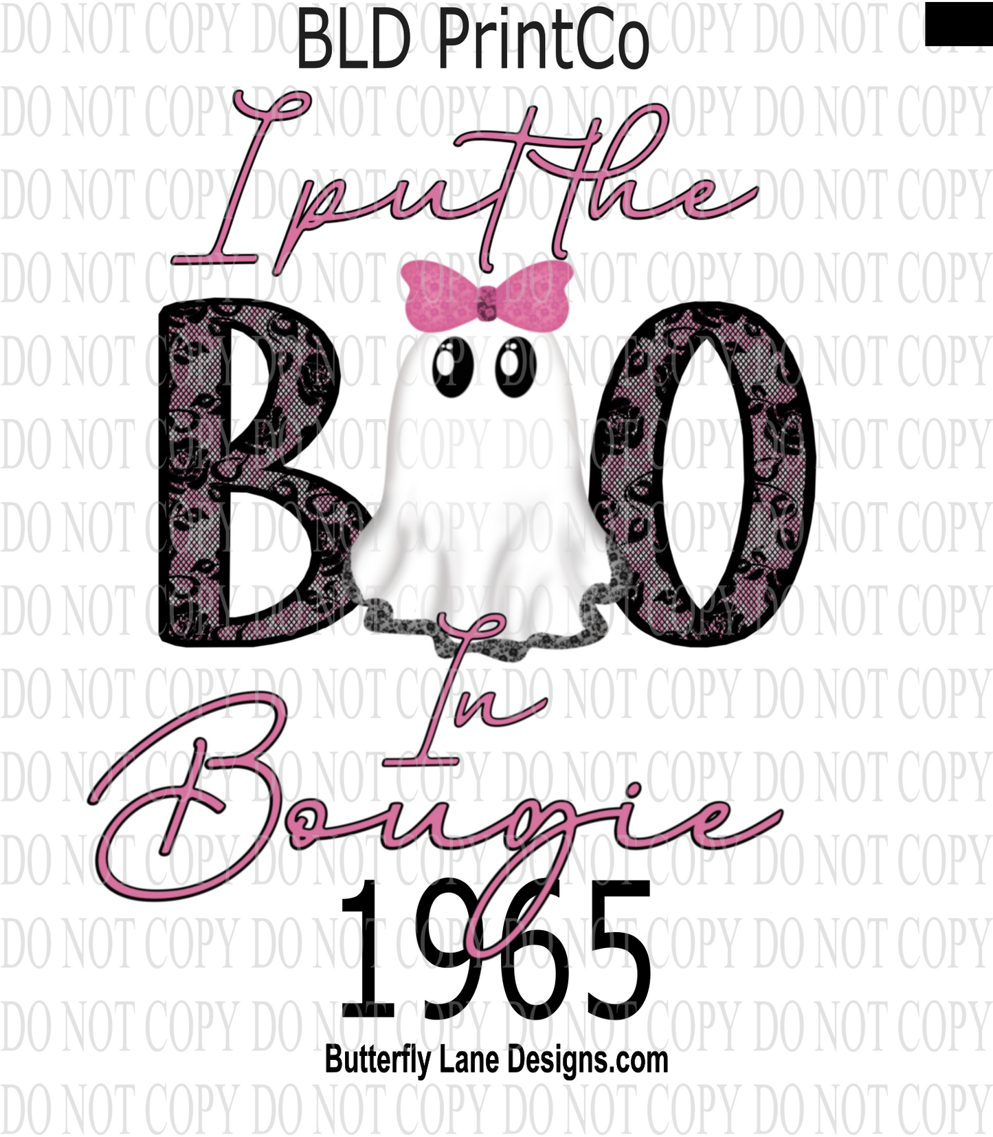 D1965 I put the BOO in Bougie-Ghostie