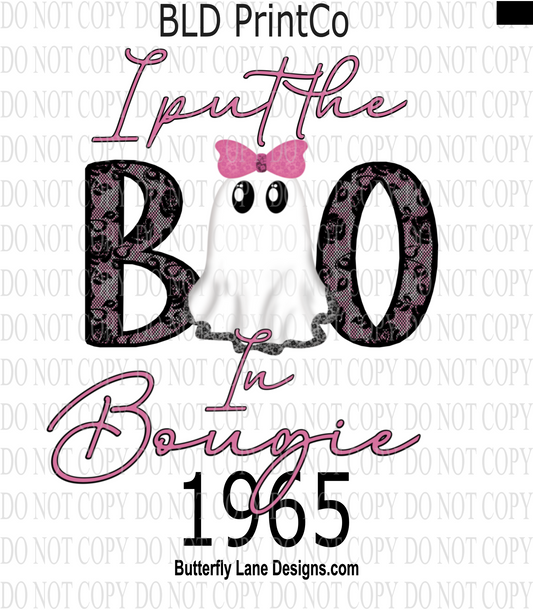 D1965 I put the BOO in Bougie-Ghostie