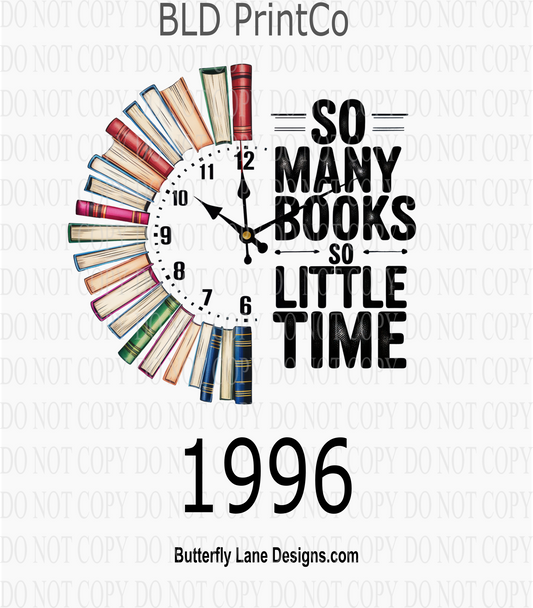 D1996 So many books- So little time