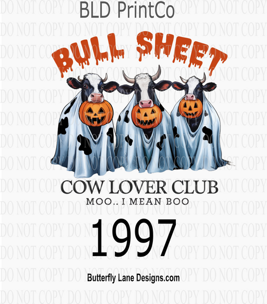D1997 Bull Sheet - Cow Lover club