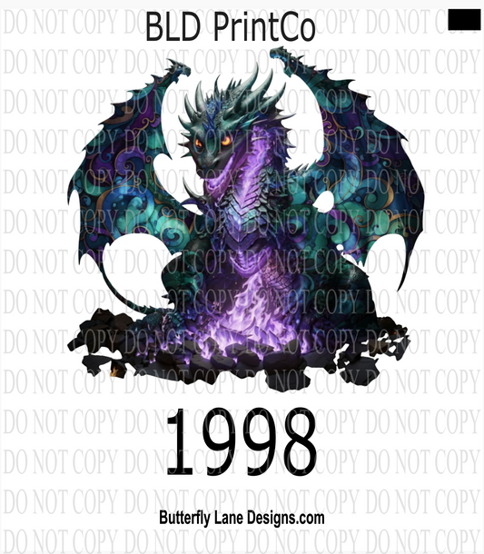 D1998 Purple Fire Dragon