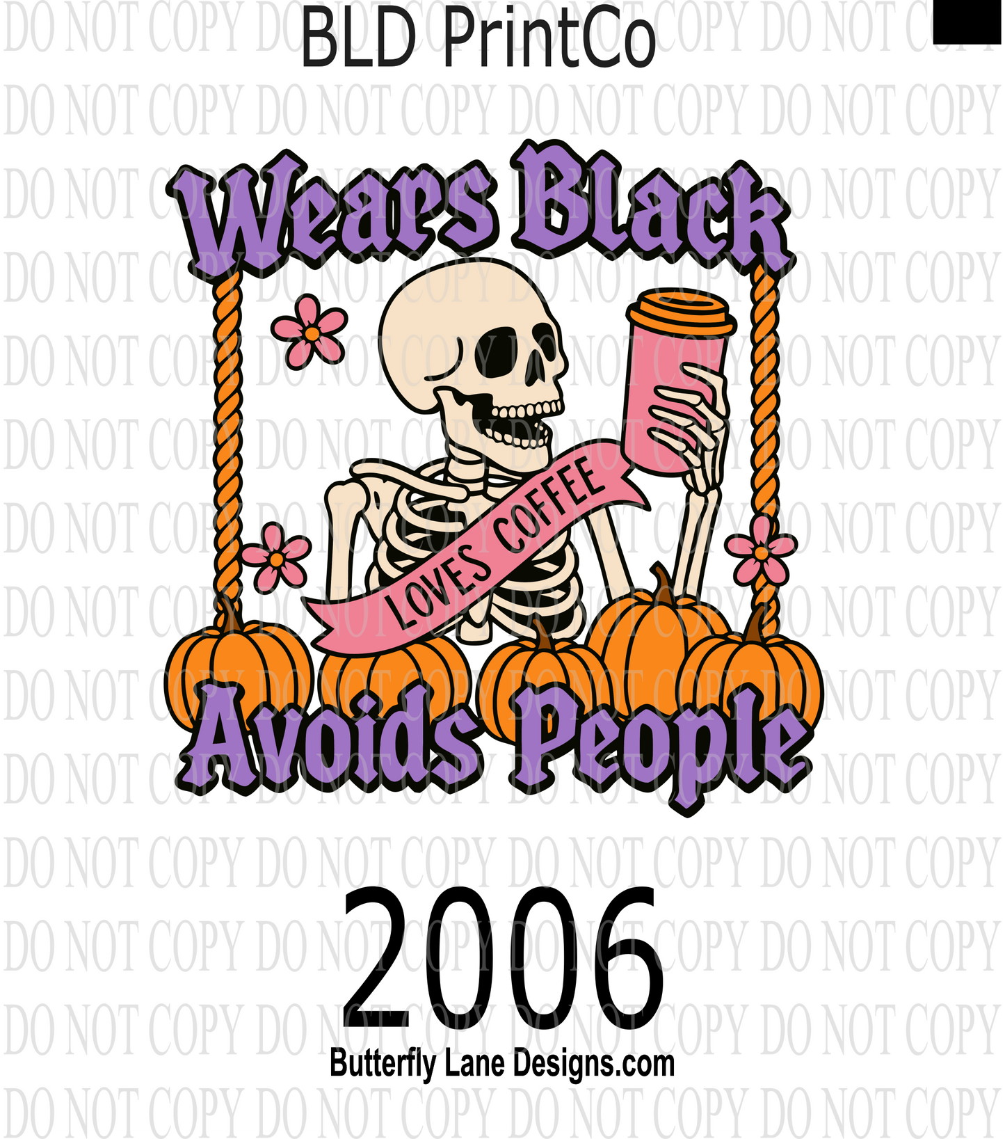 D2006 Wears Black, avoids people, Loves coffee