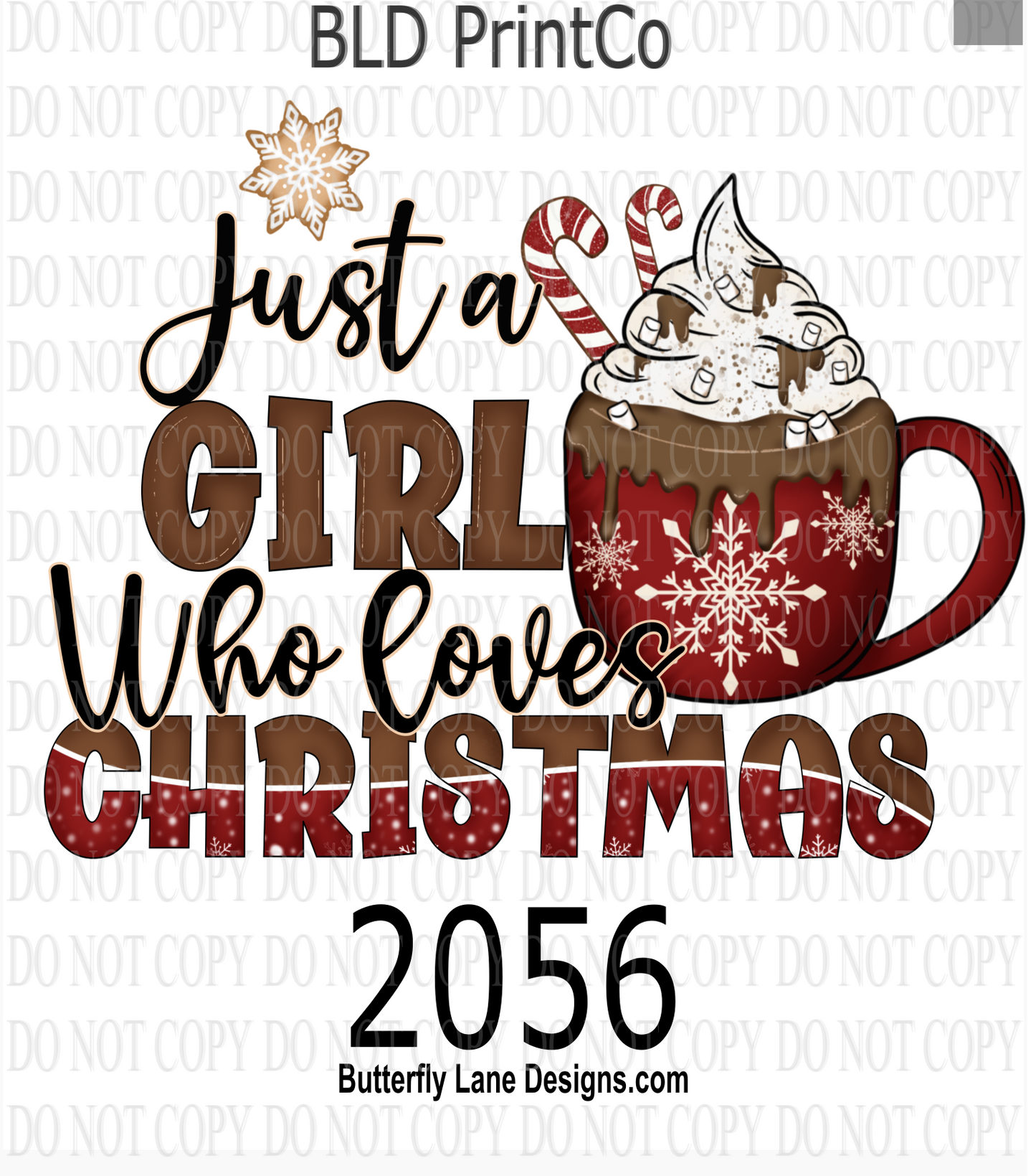 D2056 Just a girl who loves Christmas-BLD