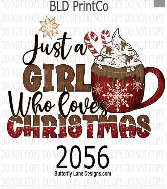 D2056 Just a girl who loves Christmas-BLD