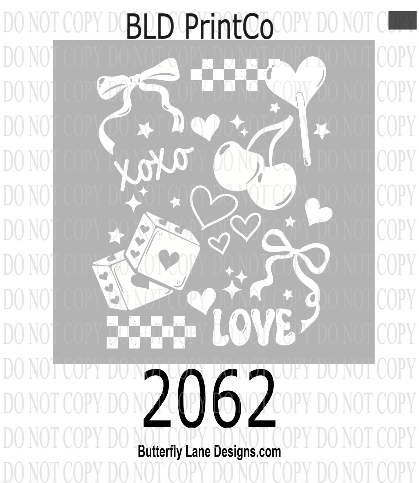 D2062 XoXo- Love- White