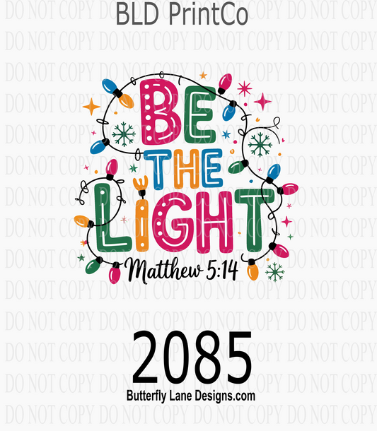 D2085 Christmas Light Be the Light Matthew