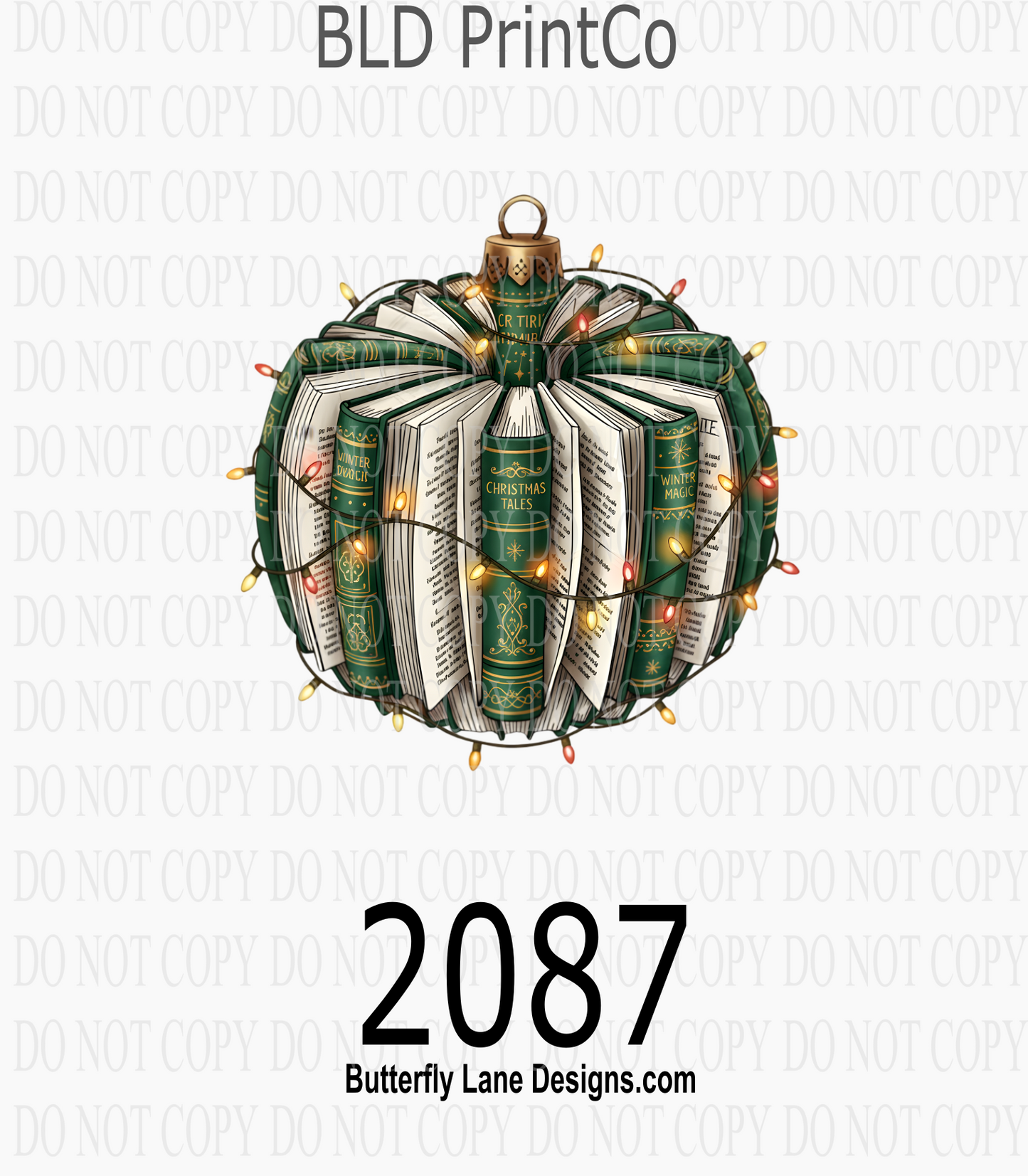 D2087 Christmas Ornament Book Xmas Teacher