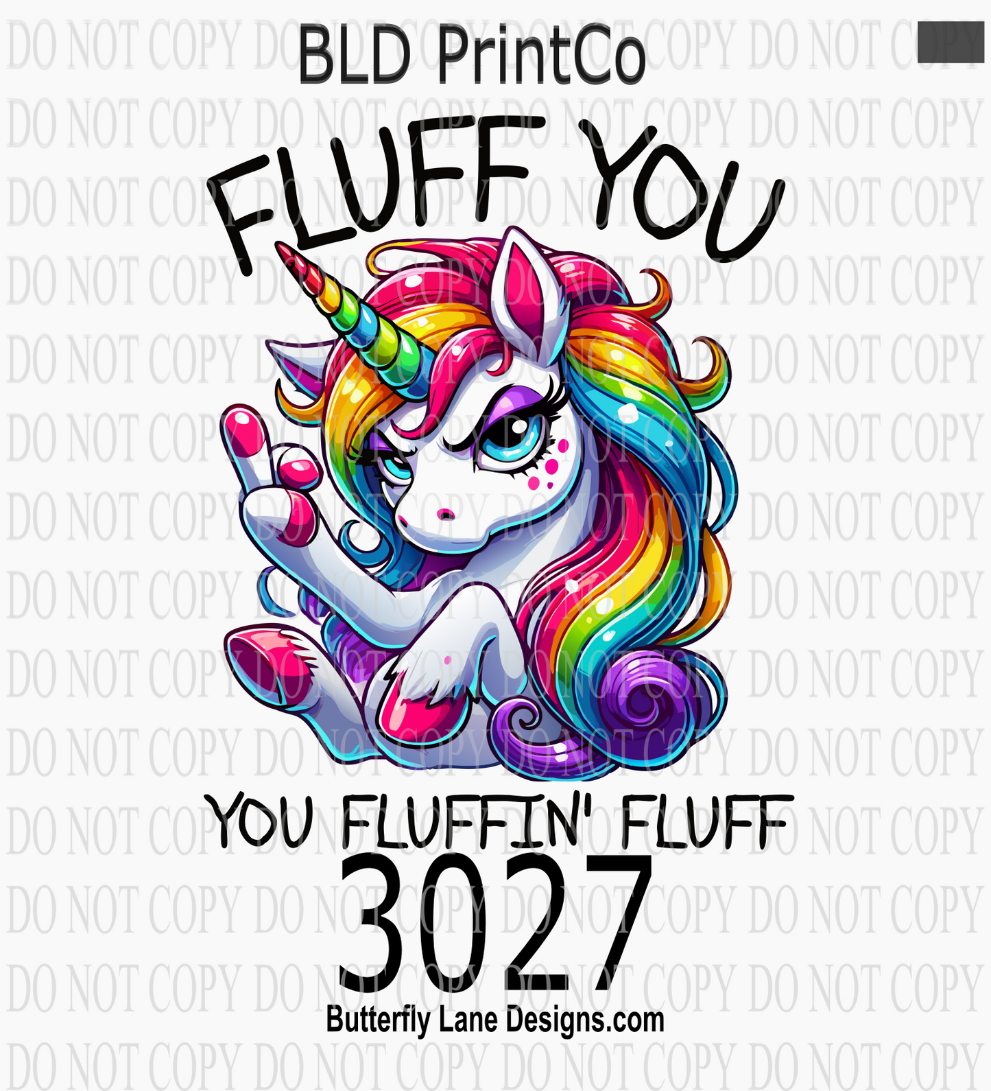 D3027 Fluff you-You Fluffin-Fluff