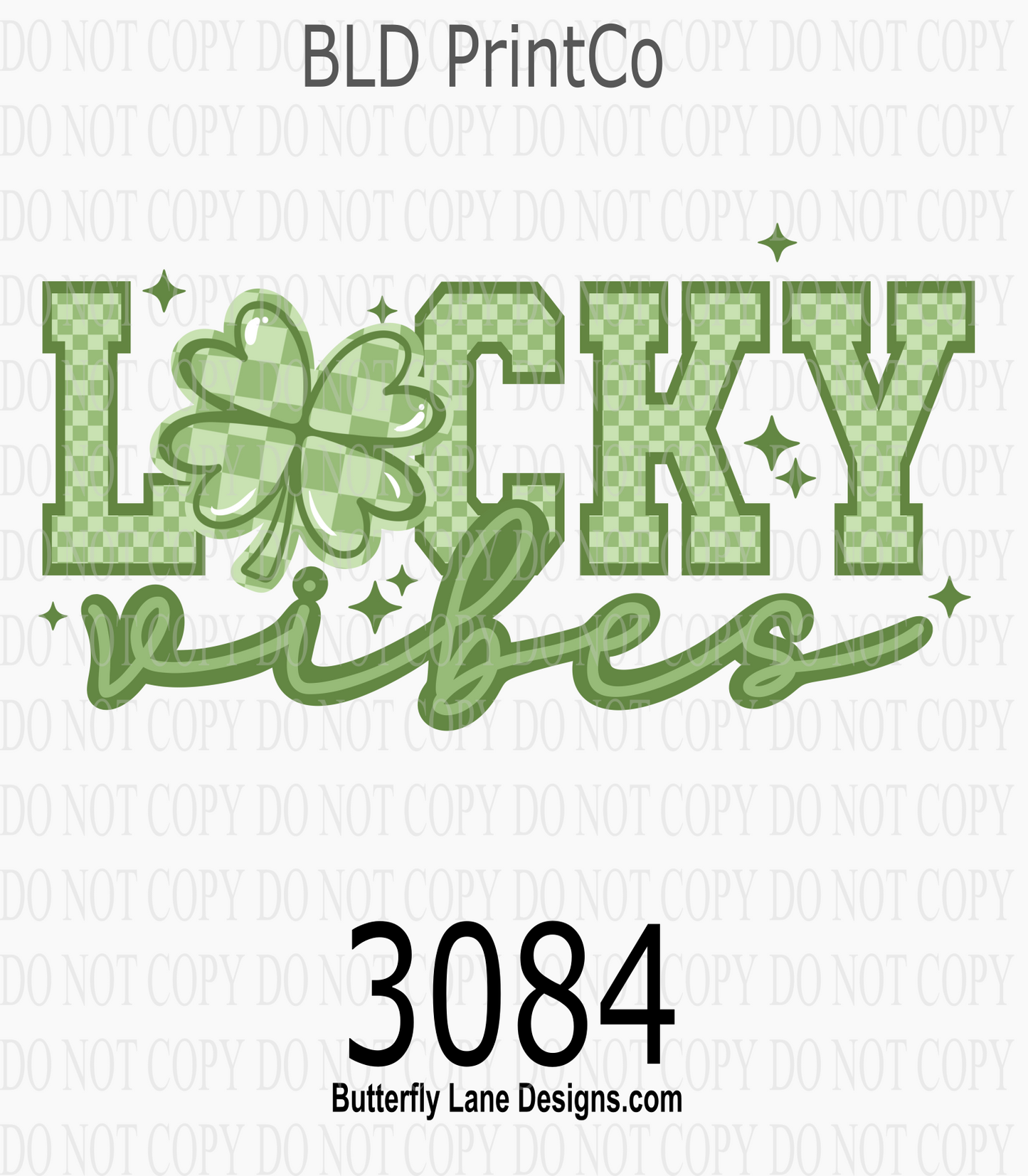 St. Paddy's | Lucky Shamrock & Glitter Star Collage | D3084