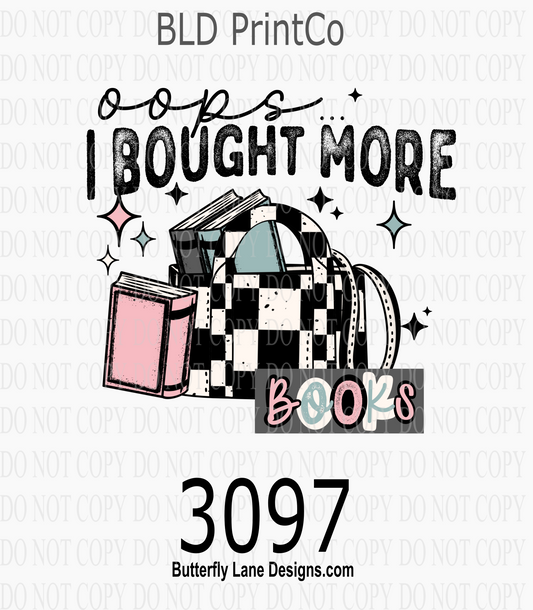 Book Addict | Checkered Tote & Pastel Stars | D3097